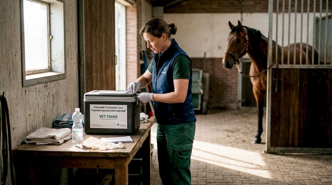Veilig transport plannen voor KI-materiaal in de paardenfokkerij